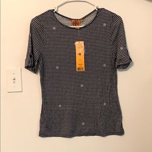 Tory Burch Julian T Small Navy